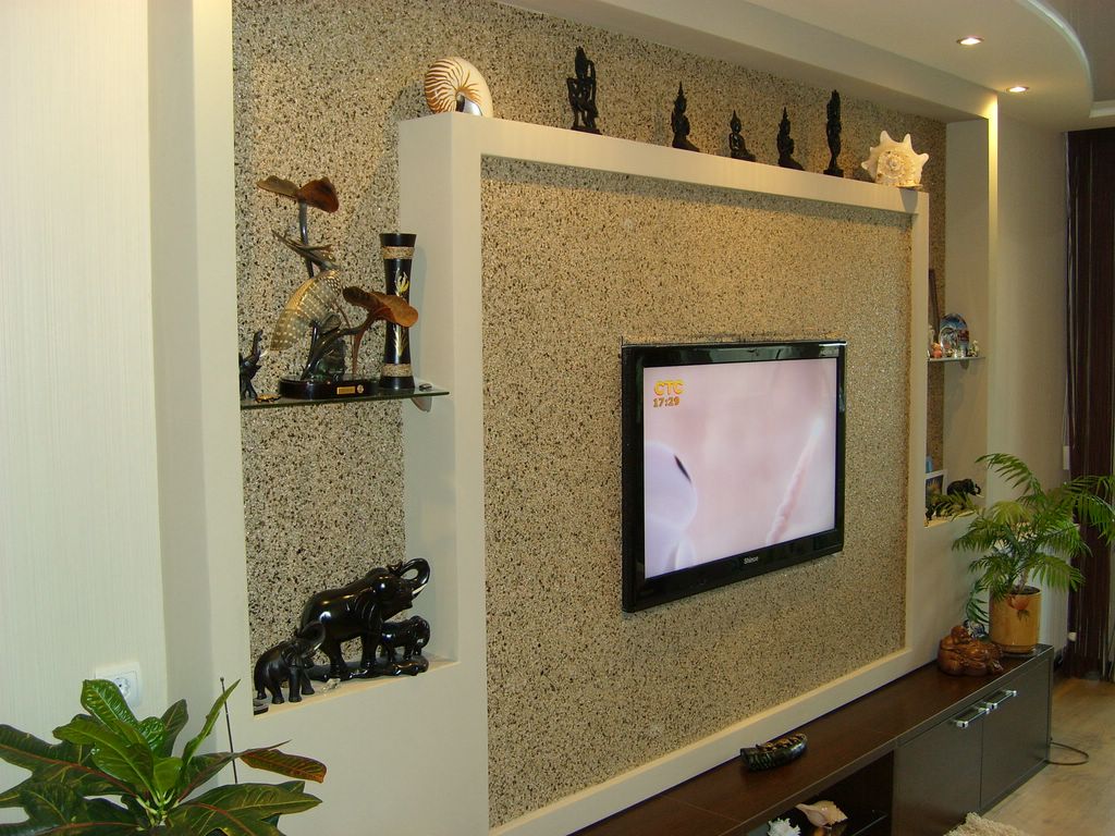 Натуральные обои в интерьере фото