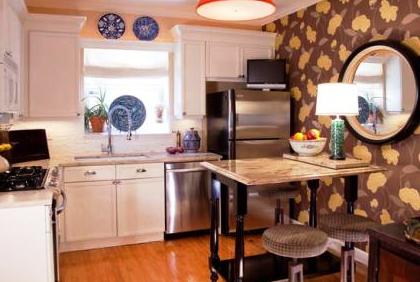 Фотографии современные обои для кухни