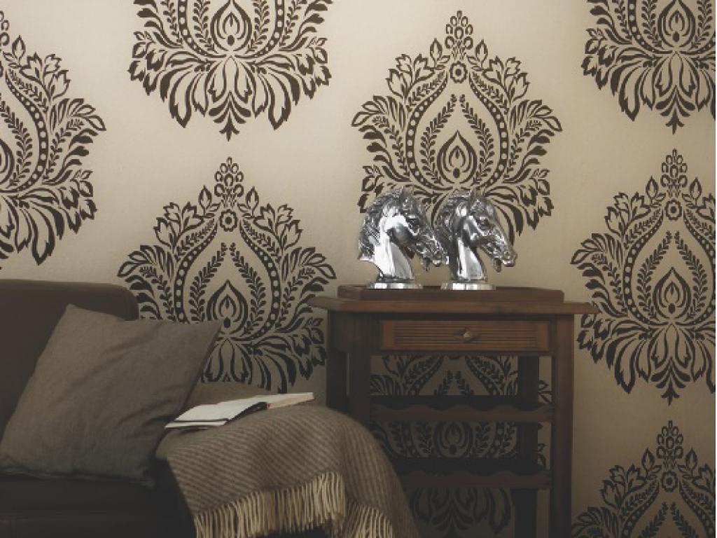 Флоковые обои в интерьере