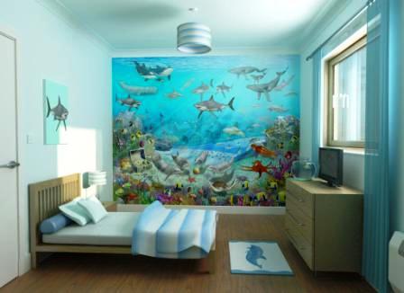 тематические фотообои для разных комнат