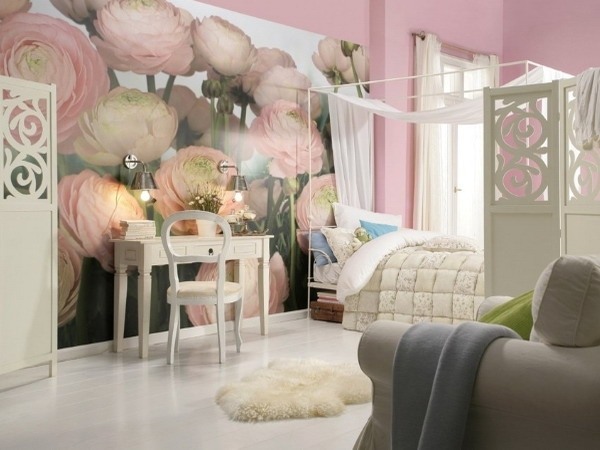 Комбинирование фотообоев с обоями