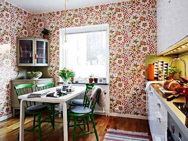 Какие бумажные обои выбрать для кухни